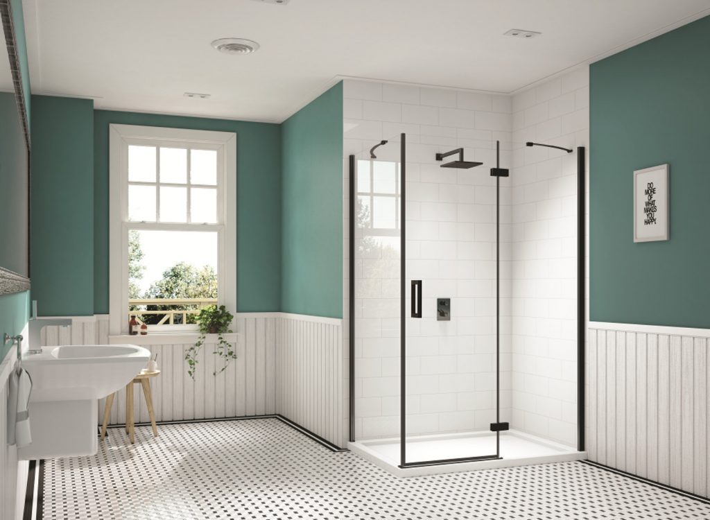 Merlyn Black Hinge And Inline With Side Panel Black Seals | Lead Wolf, Peterborough