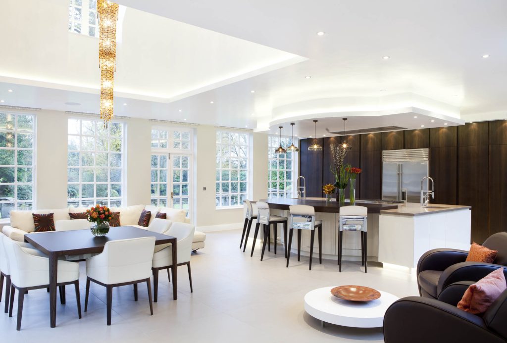 Contemporary Bespoke Living Dining Kitchen | Lead Wolf, Peterborough