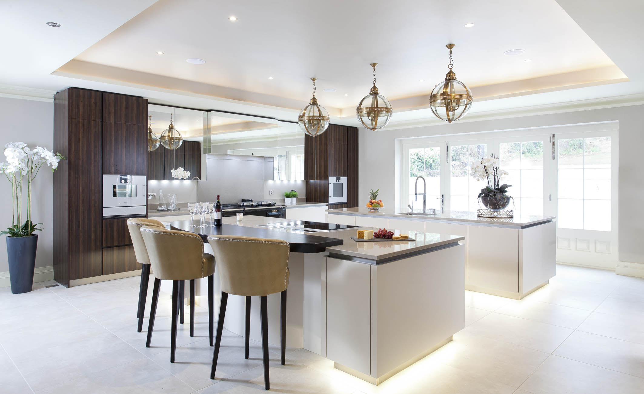 German Bespoke Cream Walnut Kitchen | Lead Wolf, Peterborough