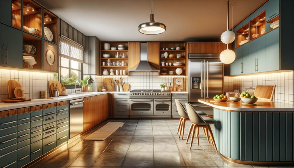 Mid Century Kitchen Design | Lead Wolf, Peterborough