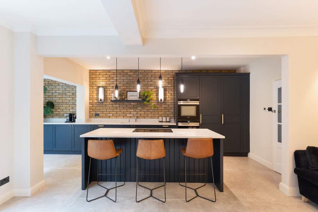 Open plan kitchen with island | Lead Wolf, Peterborough